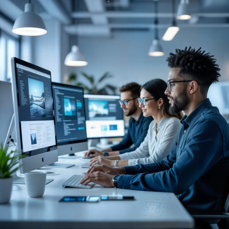 Tim CSD Digital agencije radi na izradi modernog web sajta