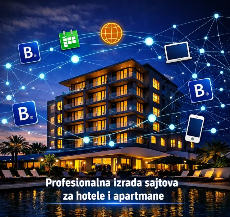 izrada sajtova za hotele i apartmane uz Booking.com integraciju