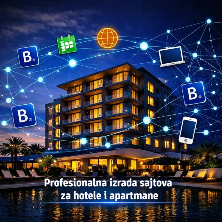 izrada sajtova za hotele i apartmane uz Booking.com integraciju