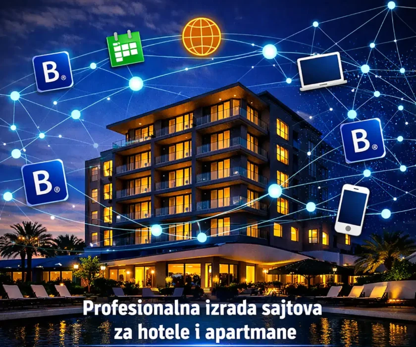 izrada sajtova za hotele i apartmane uz Booking.com integraciju