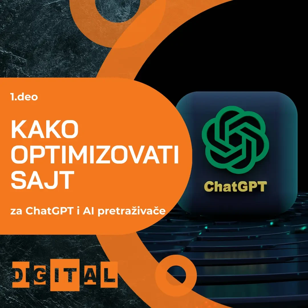 Kako optimizovati sajt za ChatGPT i AI pretraživače 1.deo